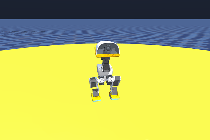 Microduck chasing a ball with BPU vision